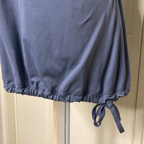 Zella Women’s Dry-Fit Racerback Tank Top Slate Blue Size XL Drawstring Athlete - Picture 4 of 11